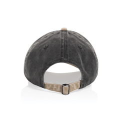 Casquette bicolore BEAU AWARE™ lavée à 6 panneaux en sergé d