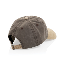 Casquette bicolore BEAU AWARE™ lavée à 6 panneaux en sergé d