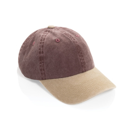 Casquette bicolore BEAU AWARE™ lavée à 6 panneaux en sergé d