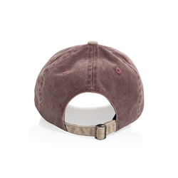 Casquette bicolore BEAU AWARE™ lavée à 6 panneaux en sergé d