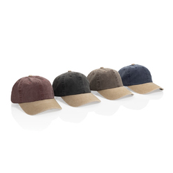 Casquette bicolore BEAU AWARE™ lavée à 6 panneaux en sergé d