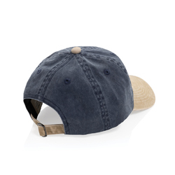 Casquette bicolore BEAU AWARE™ lavée à 6 panneaux en sergé d