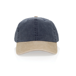 Casquette bicolore BEAU AWARE™ lavée à 6 panneaux en sergé d