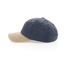 Casquette bicolore BEAU AWARE™ lavée à 6 panneaux en sergé d
