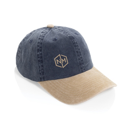 Casquette bicolore BEAU AWARE™ lavée à 6 panneaux en sergé d