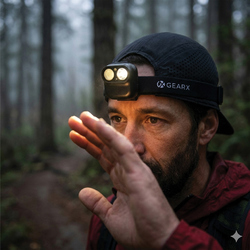 Lampe frontale avec capteur de mouvement en ABS RCS Gear X