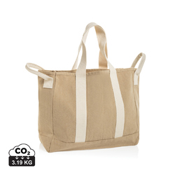 Sac de plage BEAU AWARE™ en toile recyclée 400 g/m², avec po