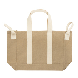 Sac de plage BEAU AWARE™ en toile recyclée 400 g/m², avec po