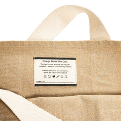 Sac de plage BEAU AWARE™ en toile recyclée 400 g/m², avec po