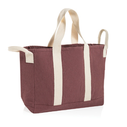 Sac de plage BEAU AWARE™ en toile recyclée 400 g/m², avec po