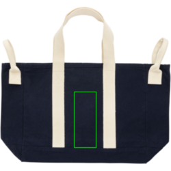 Sac de plage BEAU AWARE™ en toile recyclée 400 g/m², avec po