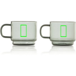 AdHoc Tasses expresso 70ml Impact, lot de 2