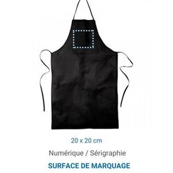 Tablier coton LUBERON 155 - Noir