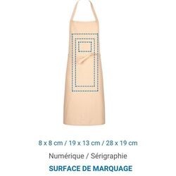 Tablier coton écru 230gr