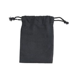 Pochon coton noir S 15x20