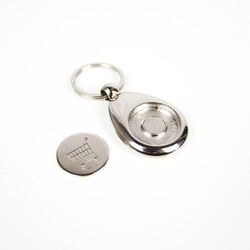 Porte clés Métal Rond avec jeton - France