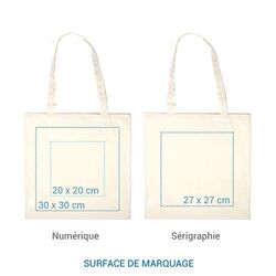 Cabas coton BIO SQUARE 155