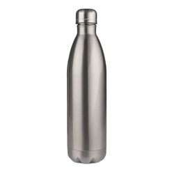 Bouteille isotherme SCREW blanche fond Argent - 500ml