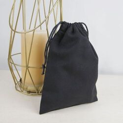 Pochon coton FIDJI M 155 Noir