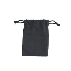 Pochon coton Noir XS 10x14
