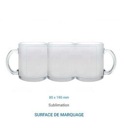 Mug en verre Dépoli - 325 ml