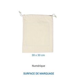 Pochon coton BIO FIDJI XL 155 - écru