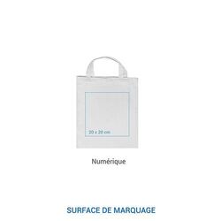 Sac coton SHORT M 155 Blanc