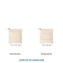 Trousse coton NINA L 370 - écru