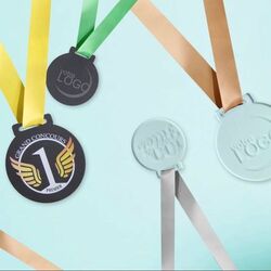 Médaille Plexi couleur - 75mm - Blanc