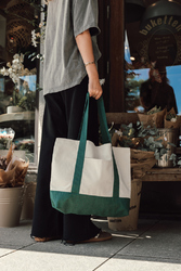 Sac cabas 350gsm en coton recyclé AWARE™ SHOP LOCAL