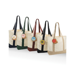 Sac cabas 350gsm en coton recyclé AWARE™ SHOP LOCAL