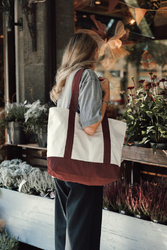 Sac cabas 350gsm en coton recyclé AWARE™ SHOP LOCAL