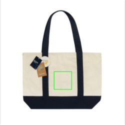 Sac cabas 350gsm en coton recyclé AWARE™ SHOP LOCAL