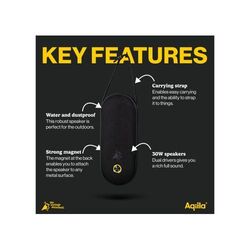 Enceinte Bluetooth Aqiila Soundbird CM 30 W avec éclairage RGB