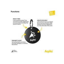 Localisateur étanche Aqiila Tagbird avec sonnette de vélo