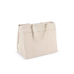 Sac fourre-tout en coton avec fermeture éclair OEKO-TEX® 39 x 24 x 34cm 320g/m².