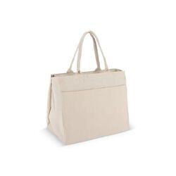 Sac fourre-tout en coton avec fermeture éclair OEKO-TEX® 39 x 24 x 34cm 320g/m².