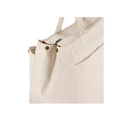 Sac fourre-tout en coton avec fermeture éclair OEKO-TEX® 39 x 24 x 34cm 320g/m².
