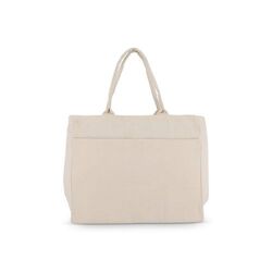 Sac fourre-tout en coton avec fermeture éclair OEKO-TEX® 39 x 24 x 34cm 320g/m².