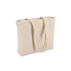 Sac fourre-tout en coton avec fermeture éclair OEKO-TEX® 47 x 11 x 35cm 320g/m²