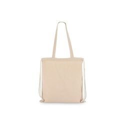 Sac fourre-tout à cordon en coton OEKO-TEX® 38 x 42cm 140g/m².