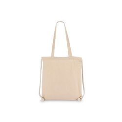 Sac fourre-tout à cordon en coton OEKO-TEX® 38 x 42cm 140g/m².