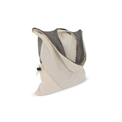 Sac à provisions Coton recyclé OEKO-TEX® 140g/m² 38x42cm