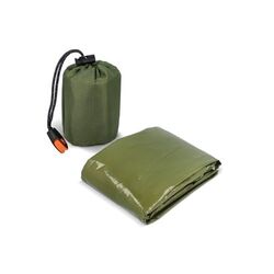 Poncho thermique 2-en-1 pour la survie en plein air