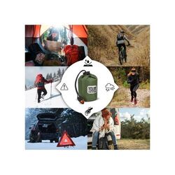 Poncho thermique 2-en-1 pour la survie en plein air