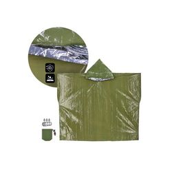 Poncho thermique 2-en-1 pour la survie en plein air