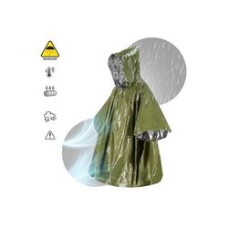 Poncho thermique 2-en-1 pour la survie en plein air