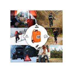 Poncho thermique 2-en-1 pour la survie en plein air
