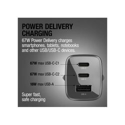 Fresh 'n Rebel chargeur rapide pour ordinateur portable 67 W GaN USB-C et USB-A