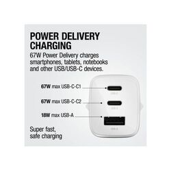 Fresh 'n Rebel chargeur rapide pour ordinateur portable 67 W GaN USB-C et USB-A